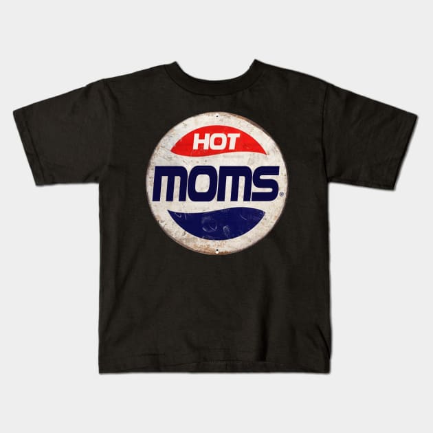 HOT MOMS or PEPSI Kids T-Shirt by IJKARTISTANSTYLE